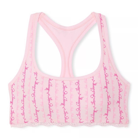 PINK X LOVESHACKFANCY COTTON RACERBACK BRALETTE  XL NWT - Picture 4 of 10